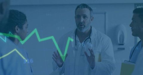 Doctors Collaborating in Hospital with Financial Graph Overlay