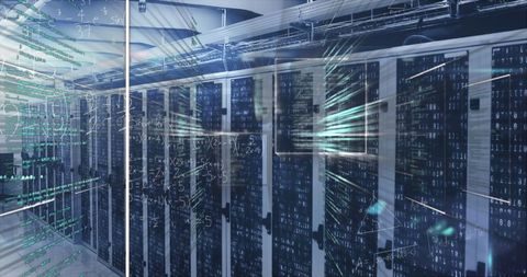 Advanced Data Processing in Server Room - Download Free Stock Images Pikwizard.com