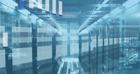 Futuristic Data Processing in Advanced Computer Server Room