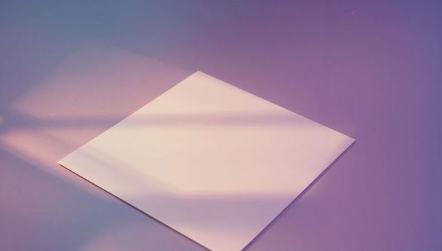 Minimalist Paper on Colorful Gradient Surface