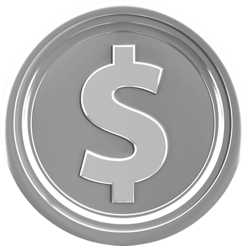 Transparent Digital Silver Coin with Dollar Symbol - Download Free Stock Videos Pikwizard.com