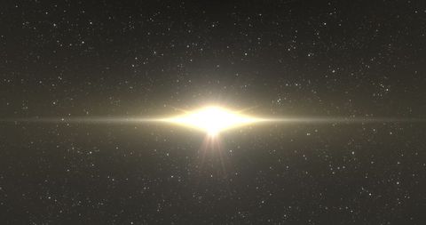 Bright Starburst with Celestial Gleam in Night Sky - Download Free Stock Images Pikwizard.com
