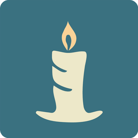 Digital png of candle on transparent background for celebrations