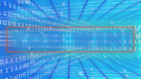 Binary Code and Wind Turbine Concept Collage