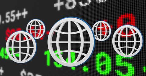 Global network in financial market visualization