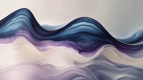 Fluid Digital Waves in Blue and Purple Gradient