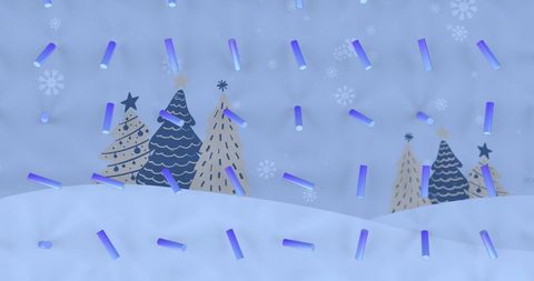 festive blue abstract background with stylized christmas trees - Download Free Stock Images Pikwizard.com