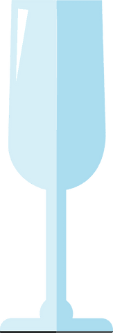 Minimalist Blue Glass Png on Transparent Background for Celebrations - Download Free Stock Videos Pikwizard.com