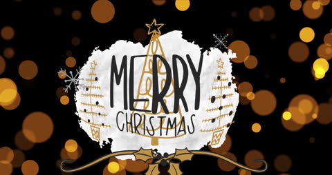 Dynamic Christmas Greeting with Sparkling Effects