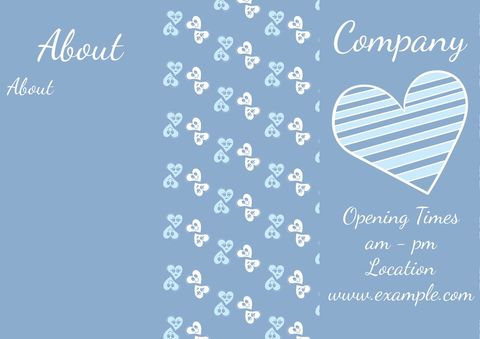 abstract heart-themed company brochure background design - Download Free Stock Templates Pikwizard.com