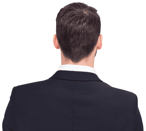 Rear View of Businessman in Suit Transparent Background - Download Free Stock Videos Pikwizard.com