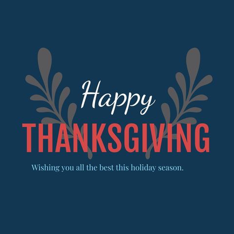 Warm thanksgiving greeting card with festive design