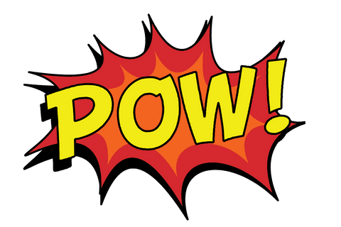 Pow Text with Comic Style Boom Shapes on Transparent Background - Download Free Stock Videos Pikwizard.com