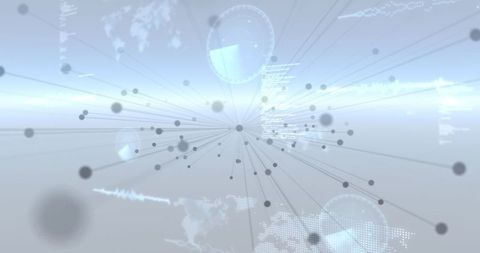 Abstract Network Visualization with Data Analytics Interface - Download Free Stock Images Pikwizard.com