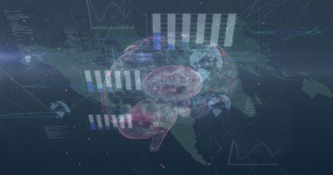 Global AI Brain Over World Map: Digital Connectivity Concept - Download Free Stock Images Pikwizard.com