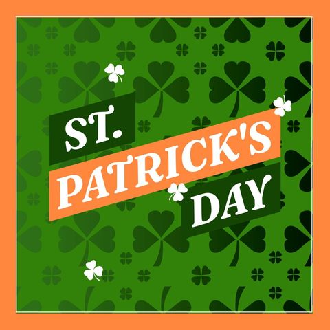 st. patrick's day festive clover background design - Download Free Stock Templates Pikwizard.com