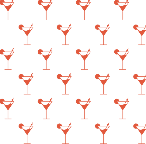 Red Martini Glass Seamless Pattern on Transparent Background - Download Free Stock Videos Pikwizard.com