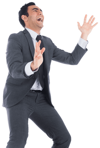 energetic businessman laughing on transparent background - Download Free Stock Videos Pikwizard.com
