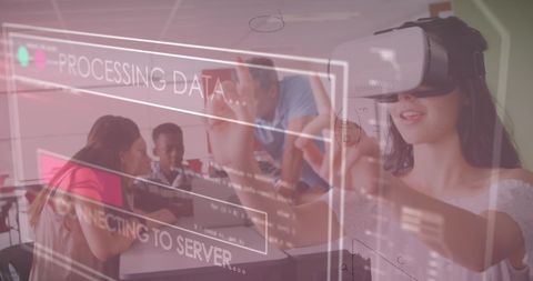 Virtual Reality and Data Processing in Futuristic Business Setting