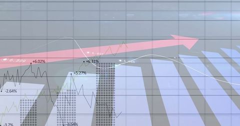 Digital Financial Dashboard with Growth Indicators and Analytics