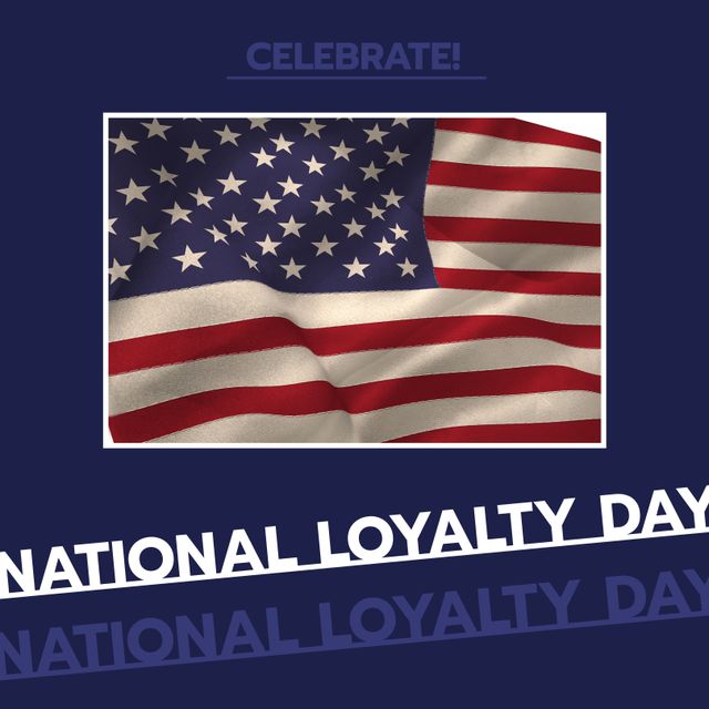 National Loyalty Day Celebration with USA Flag - Download Free Stock Templates Pikwizard.com