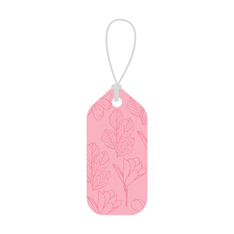 Floral Pink Tag with Transparent Background - Download Free Stock Videos Pikwizard.com