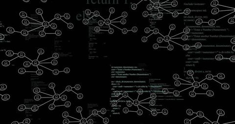 Digital Data Processing Connections on Dark Background - Download Free Stock Images Pikwizard.com