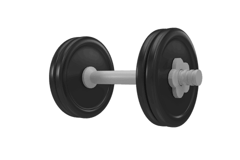 Transparent Black Metallic Dumbbell for Workout Inspiration - Download Free Stock Videos Pikwizard.com