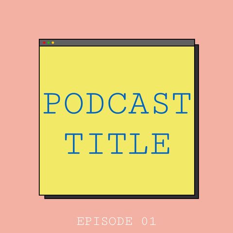 minimalist podcast cover with bold text design - Download Free Stock Templates Pikwizard.com