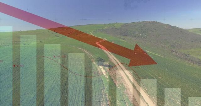 Descent in agriculture investment on rural landscape