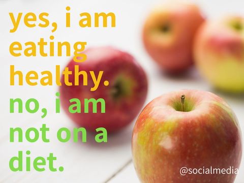 Vibrant apples with inspiring quote on healthy lifestyle