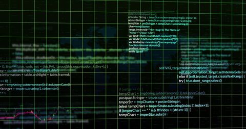 Abstract Financial Data Processing on Digital Grid Background - Download Free Stock Images Pikwizard.com