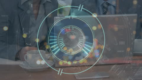 Digital Interface Overlay on Busy Office Environment