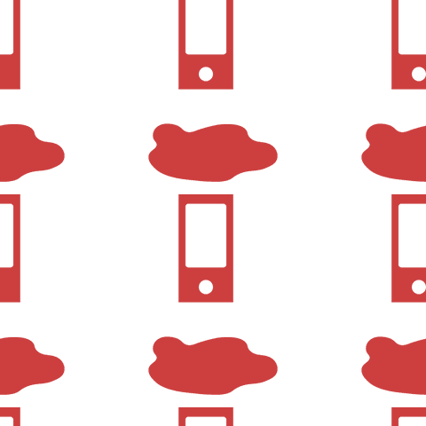 red smartphone symbol pattern on transparent background - Download Free Stock Videos Pikwizard.com