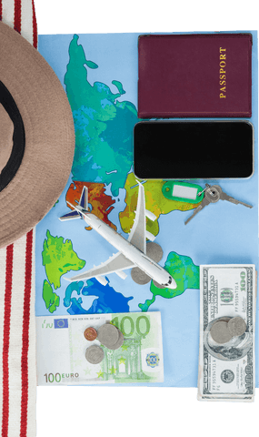 travel planning essentials on transparent background - Download Free Stock Videos Pikwizard.com