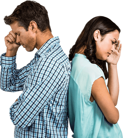 transparent couple experiencing conflict and disconnection - Download Free Stock Videos Pikwizard.com