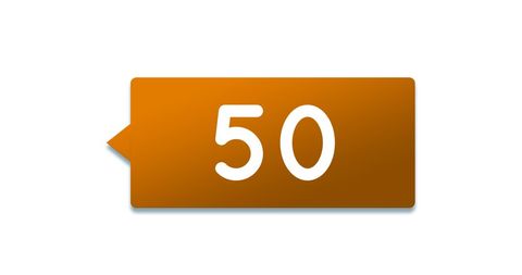 Digital Icon Displaying 50 Notifications on Clean White Background - Download Free Stock Images Pikwizard.com