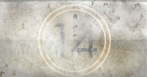 Digital Countdown Concept with Number 14 on Distressed Background - Download Free Stock Images Pikwizard.com