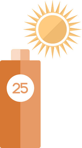 transparent sunscreen bottle with sun illustration for summer - Download Free Stock Videos Pikwizard.com
