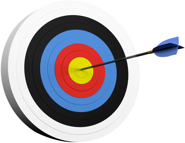 Accurate Arrow Hitting Bullseye on Transparent Background - Download Free Stock Videos Pikwizard.com