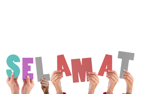 hands holding selamat letters transparent background - Download Free Stock Videos Pikwizard.com