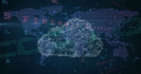 Digital Cloud Security and Global Network Connectivity Interface - Download Free Stock Images Pikwizard.com