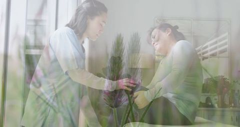 Compassionate Healthcare Scene with Nature Inspiration