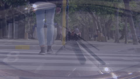 Time Flow Animation with Business Theme Overlay