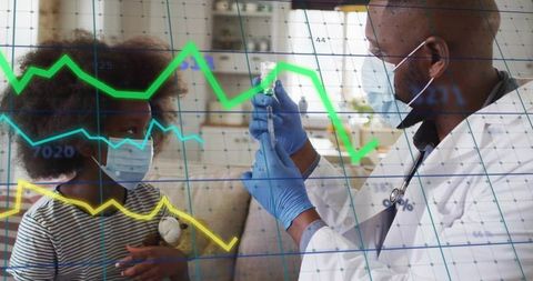 Doctor Preparing Vaccine for Child's Wellness in Comfortable Home Setting