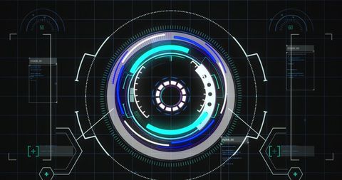Futuristic Technology Infographic with HUD Elements - Download Free Stock Images Pikwizard.com