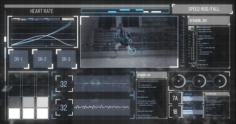 Biometric Data Visualization on Athletic Performance - Download Free Stock Images Pikwizard.com