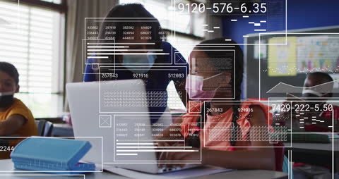 Animated Data Processing Ambient Education Technology