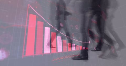 Conceptual overlay of covid-19 data and people in motion