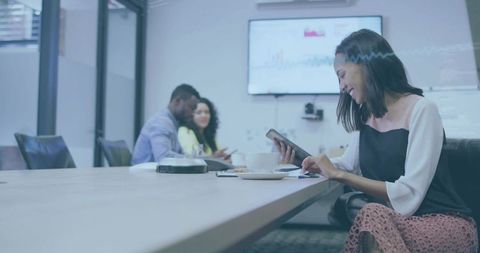 Digital Collaboration in Modern Conference Room